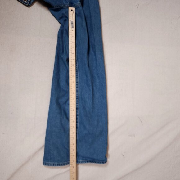 Universal Thread Denim Bib Overalls Womens 12 Jeans Wide Leg Countrycore Work - Picture 7 of 16